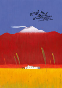 Affiche de Cinélatino, 38èmes rencontres de Toulouse réalisée par Ronald Curchod