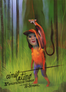 Affiche de Cinélatino, 33èmes rencontres de Toulouse réalisée par Ronald Curchod